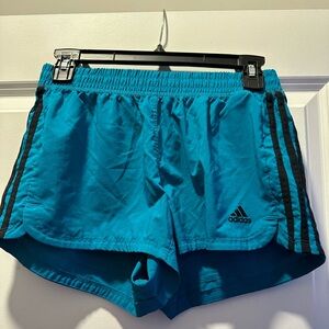 Blue adidas shorts